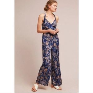 Womens Anthropologie Ett Twa Floral Paisley Jumpsuit Size M Medium